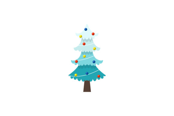 Beauty Christmas Tree Illustration Review