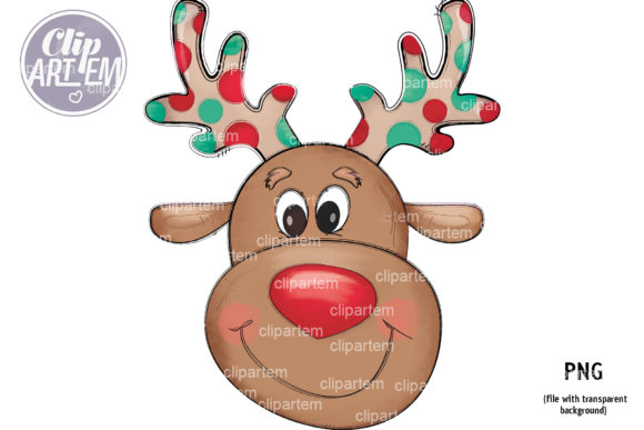 Christmas Boy Reindeer PNG Clip Art for Illustrations