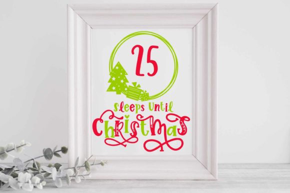Christmas Countdown Wreath SVG Cut Files for Website & Editorial Design