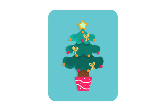 Christmas Cute Tree Graphic Review