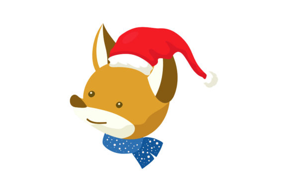 Christmas Cute Wolf Illustration for Branding and Packaging