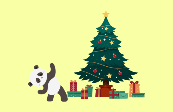 Christmas Panda Illustration Review for Branding and Marketing