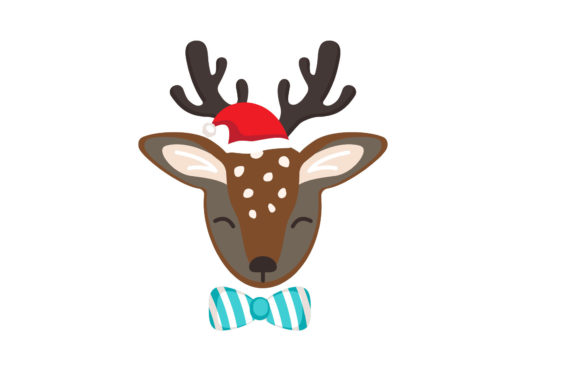 Christmas Reindeer Animal Illustration for Local Branding