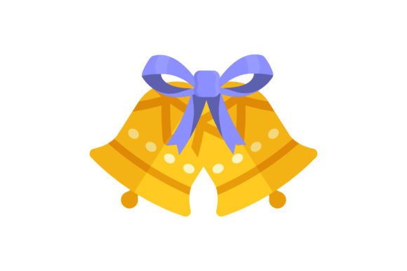 Christmas Two Bells Decoration Illustrations