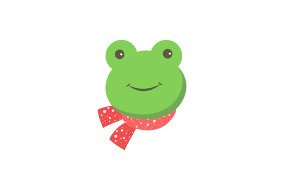 Cute Frog Christmas Illustration for Digital Sellers