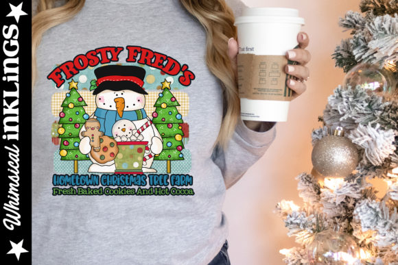 Frosty Fred’s Hometown Christmas Trees Illustrations