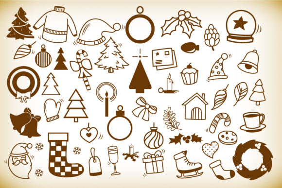 Hand Drawn Christmas Best Items Set Review