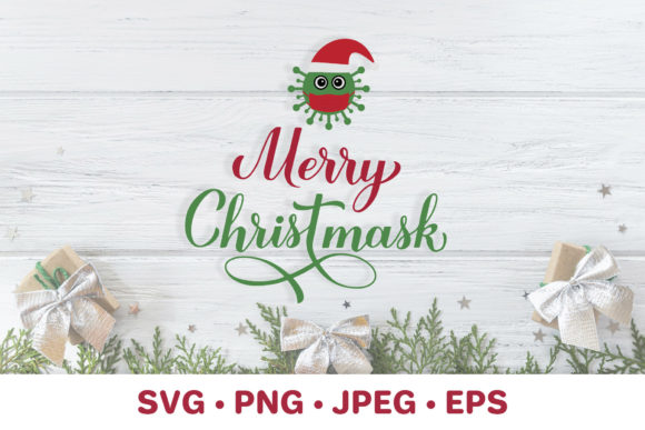 Merry Christmask. Pandemic Christmas Illustrations